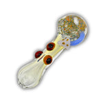 4" Frit Glass Mushroom Hand Pipe [BB-654]