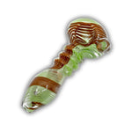4" Color Wig Wag Hand Pipe [BB-563]