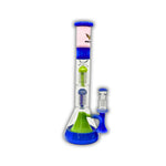 18" Dual Tree Perc Beaker Bong [WP-9265]