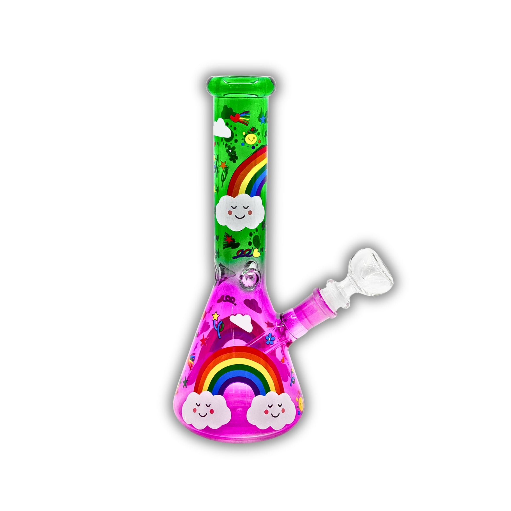 10" Rainbow Dreams Beaker Bong [ES-25401]