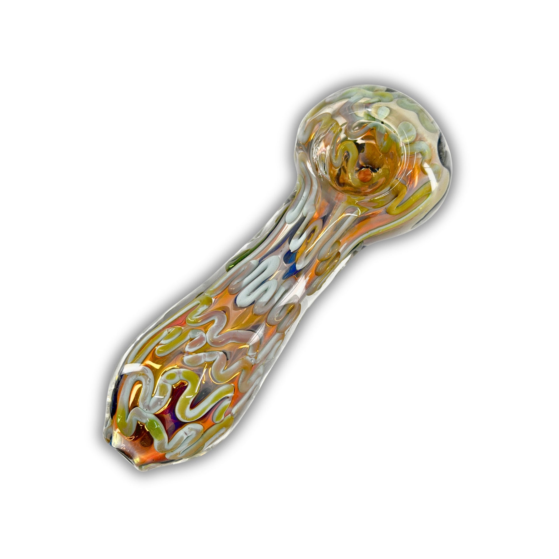 4" Fumed Squiggle Hand Pipe [RK-11]