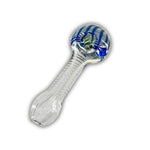 4" Stripe Bowl Hand Pipe [BB-479]