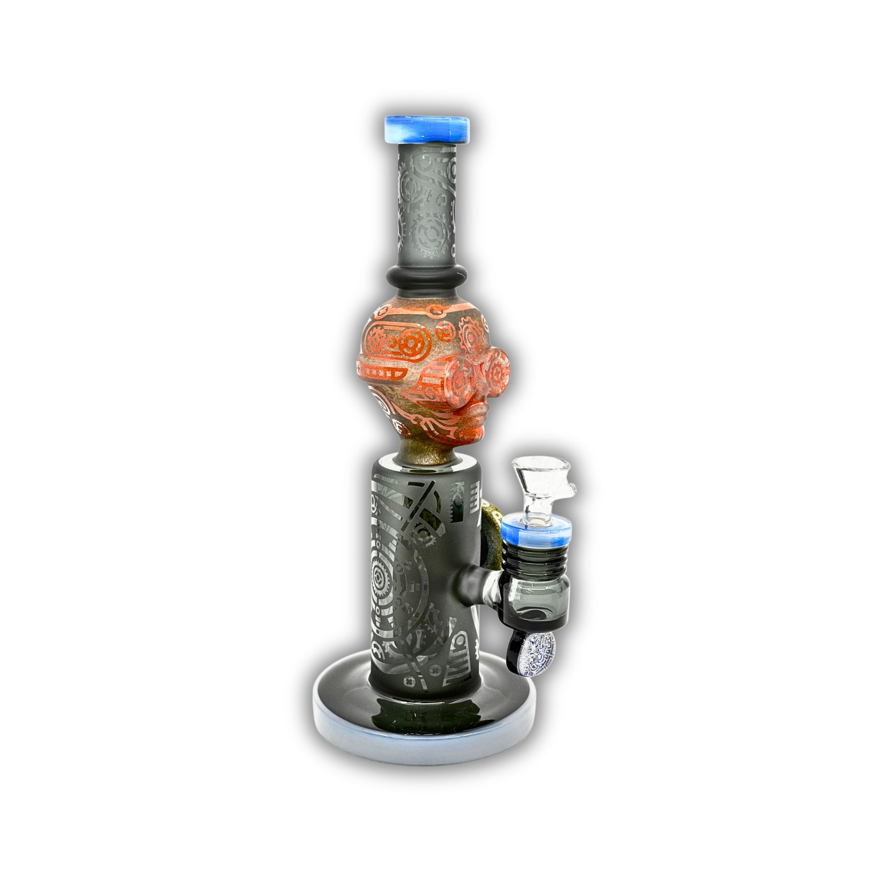11" Steampunk Skull Water Pipe [GODEN-21]