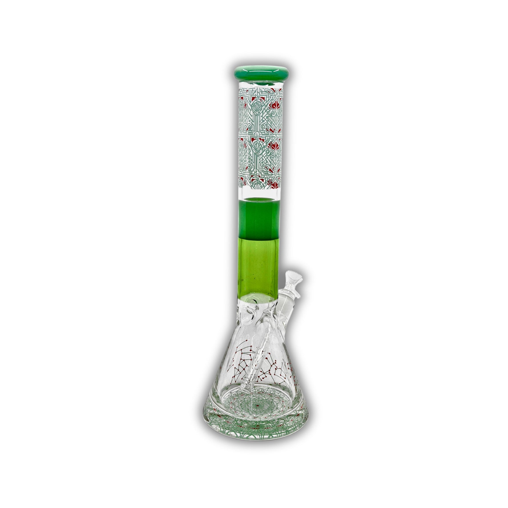 17" Geometric Beaker Bong [HXCP-028]