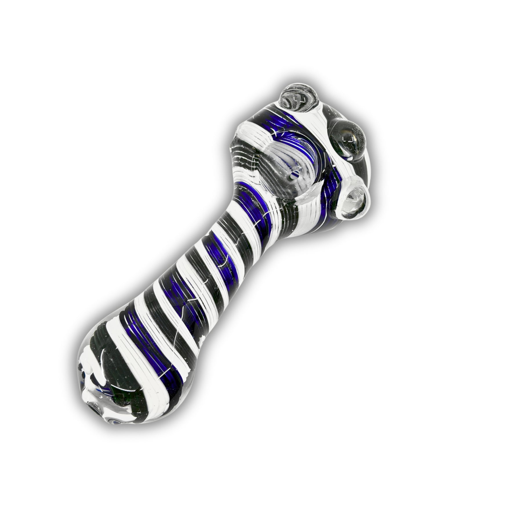 4" Marbled Stripe Hand Pipe [BB-648]