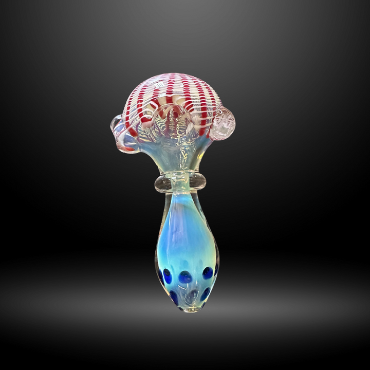 Red Stripe Spoon Hand Pipe - Wholesale Smoking Pipe Los Angeles California