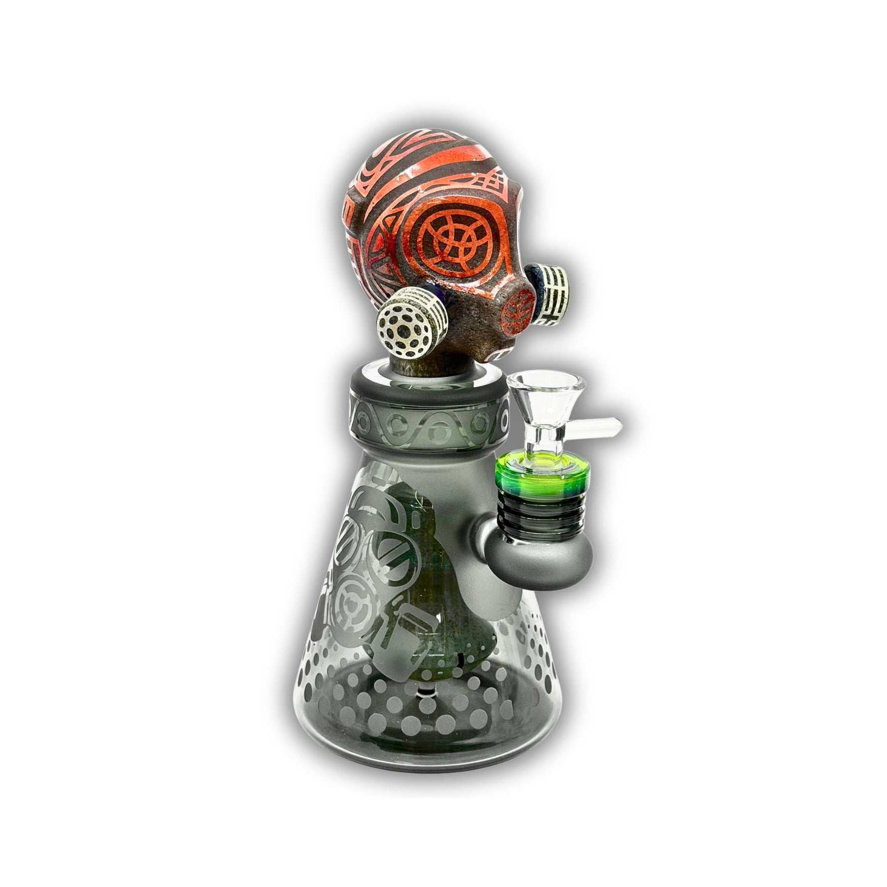 8" Apocalyptic Gas Mask Water Pipe [GODEN-15]