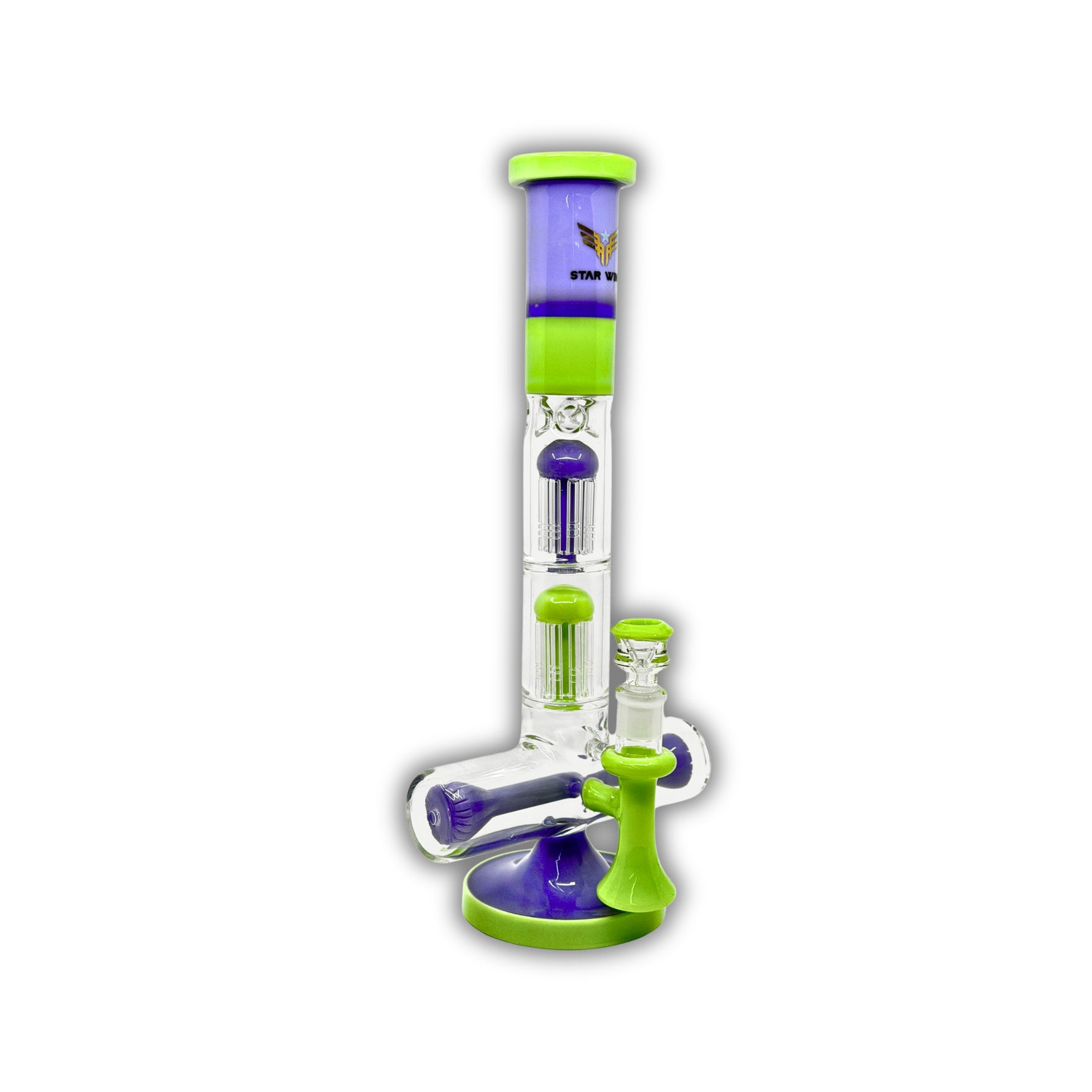 17" Dual Tree Perc Water Pipe [WP-9267]