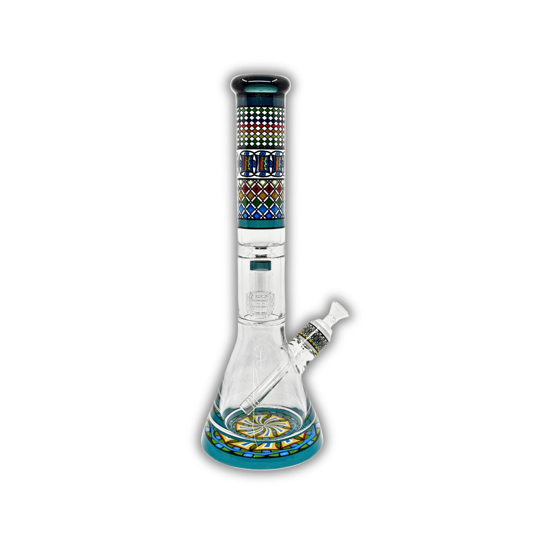 16" Egyptian Mosaic Beaker Bong [HXCP-031P-AA]
