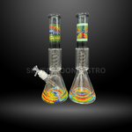 16" Psychedelic Spiral Beaker Bong (HXCP 452P-AC)