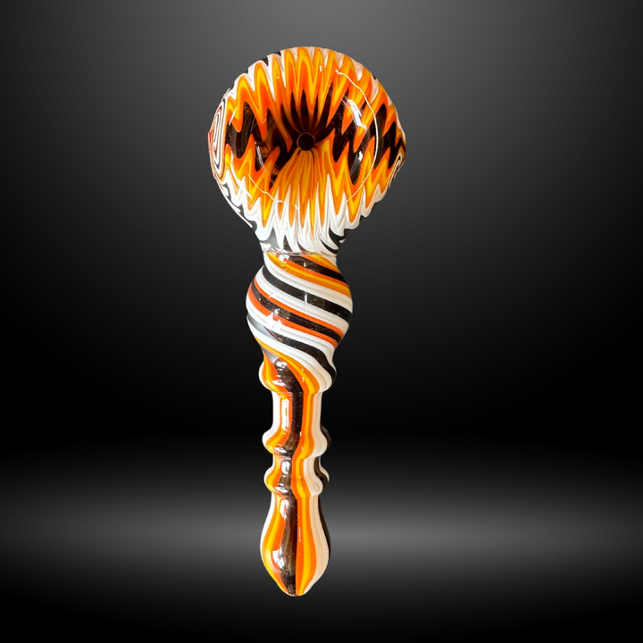 Stripe and Swirl Hand Pipe - Wholesale Smoking Pipe LA California