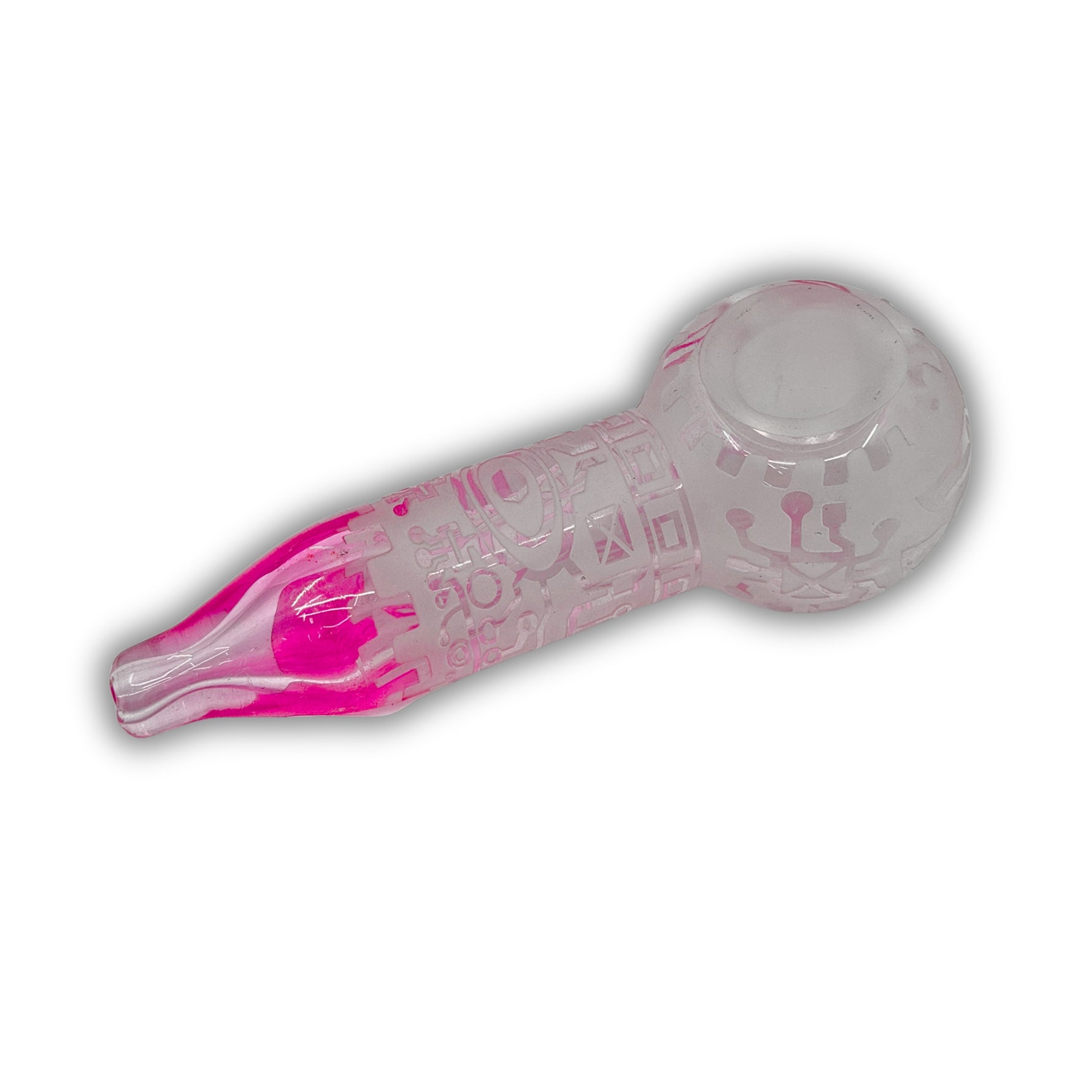 4" Reactive Frosted Hand Pipe [HP-3016G]