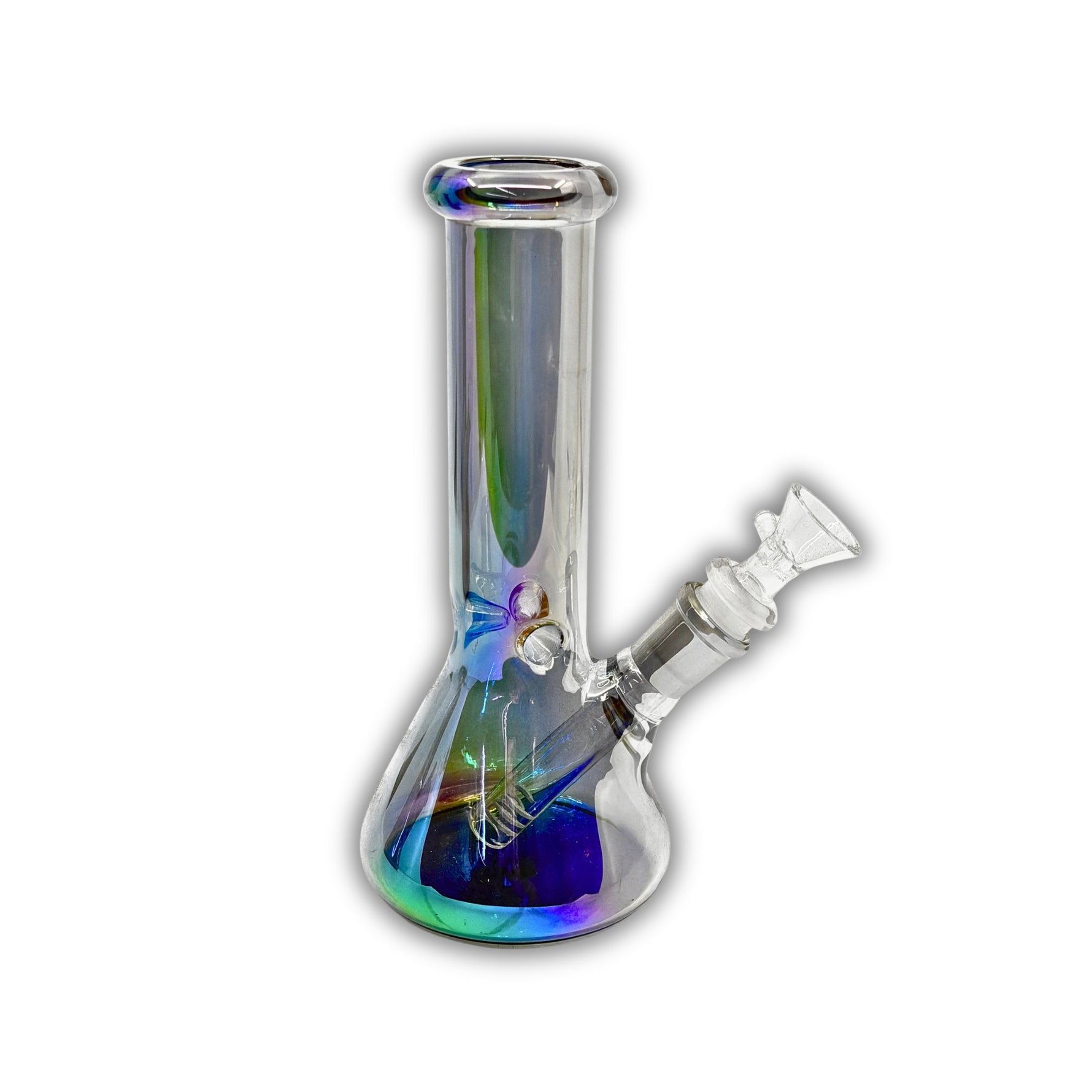 8" Iridescent Beaker Bong [ES-23699]