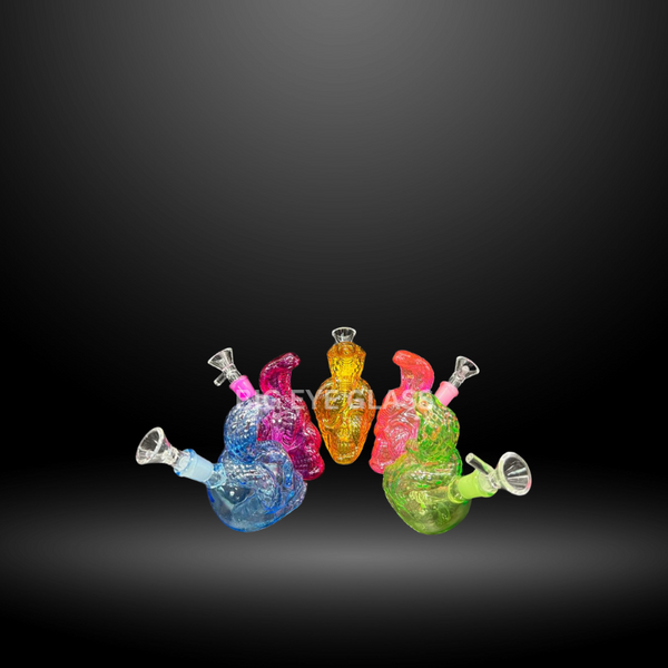 5.5" Snake On Skull Water Pipe (ES 24822)