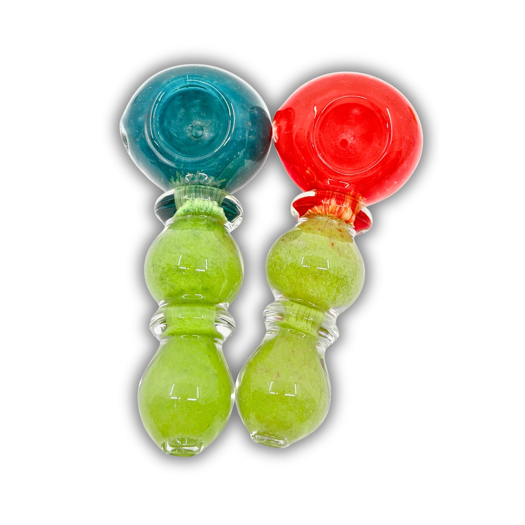 4" Lime Handle Hand Pipe [BB-616]