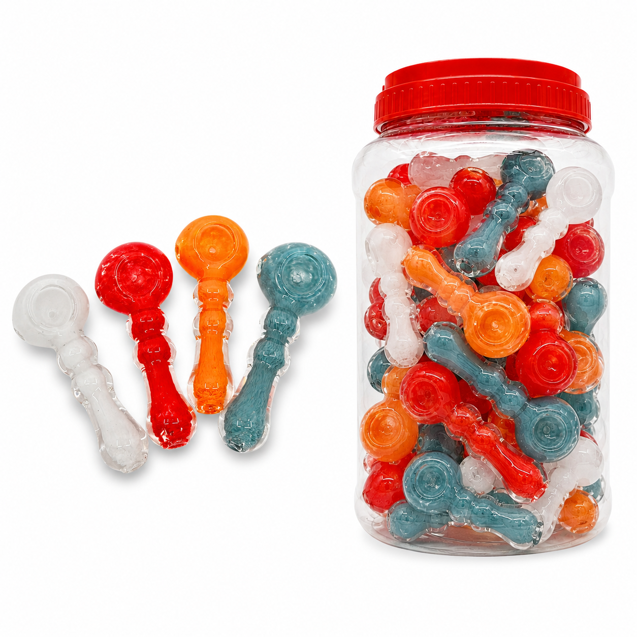 3" Frit Color Hand Pipe [BB-446]