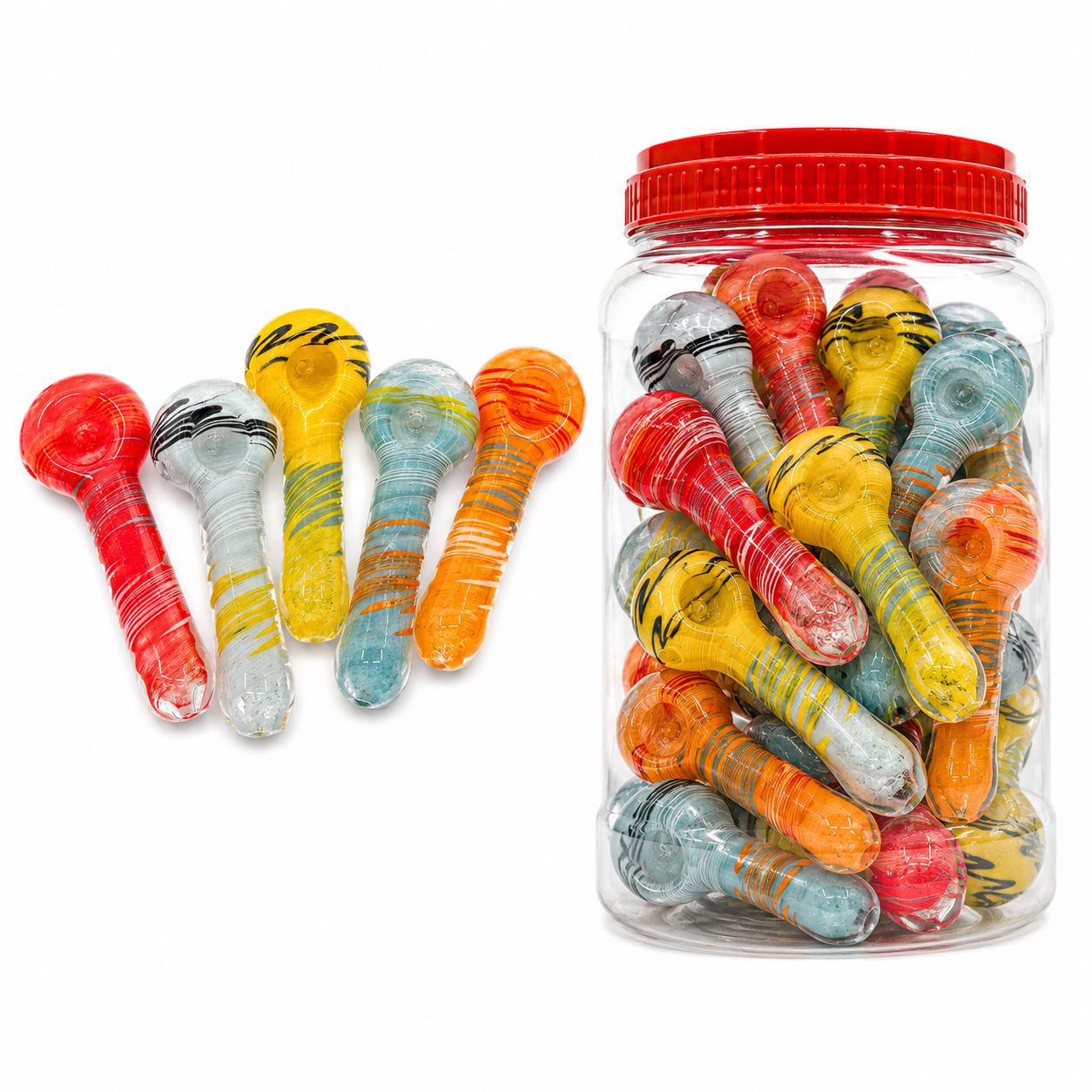 3" Striped Hand Pipe [BB-495]