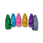Colorful Shark Oil Burner green, blue, pink, yellow, purple, and gray