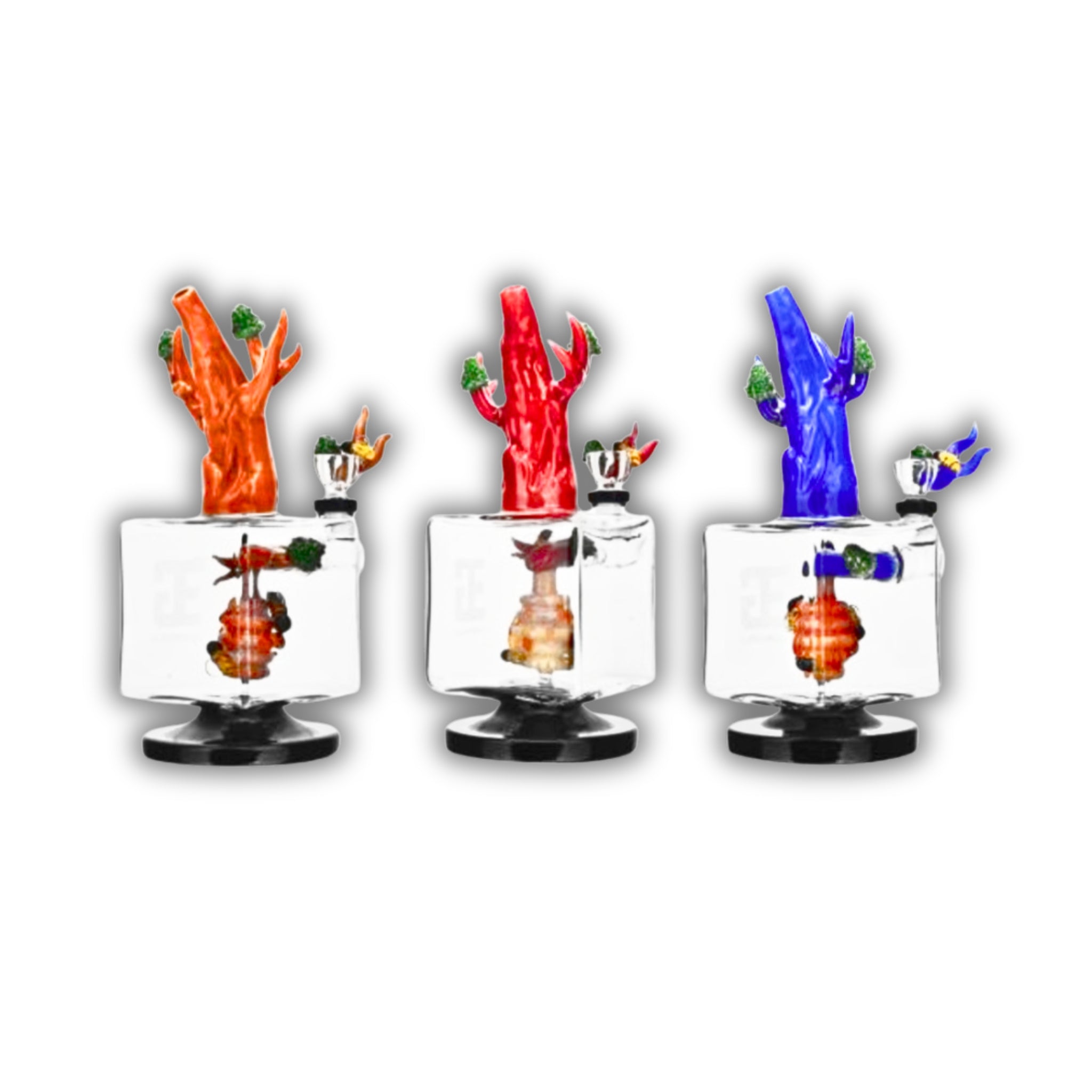 9" Tree & Lantern Water Pipe [ES-25514]