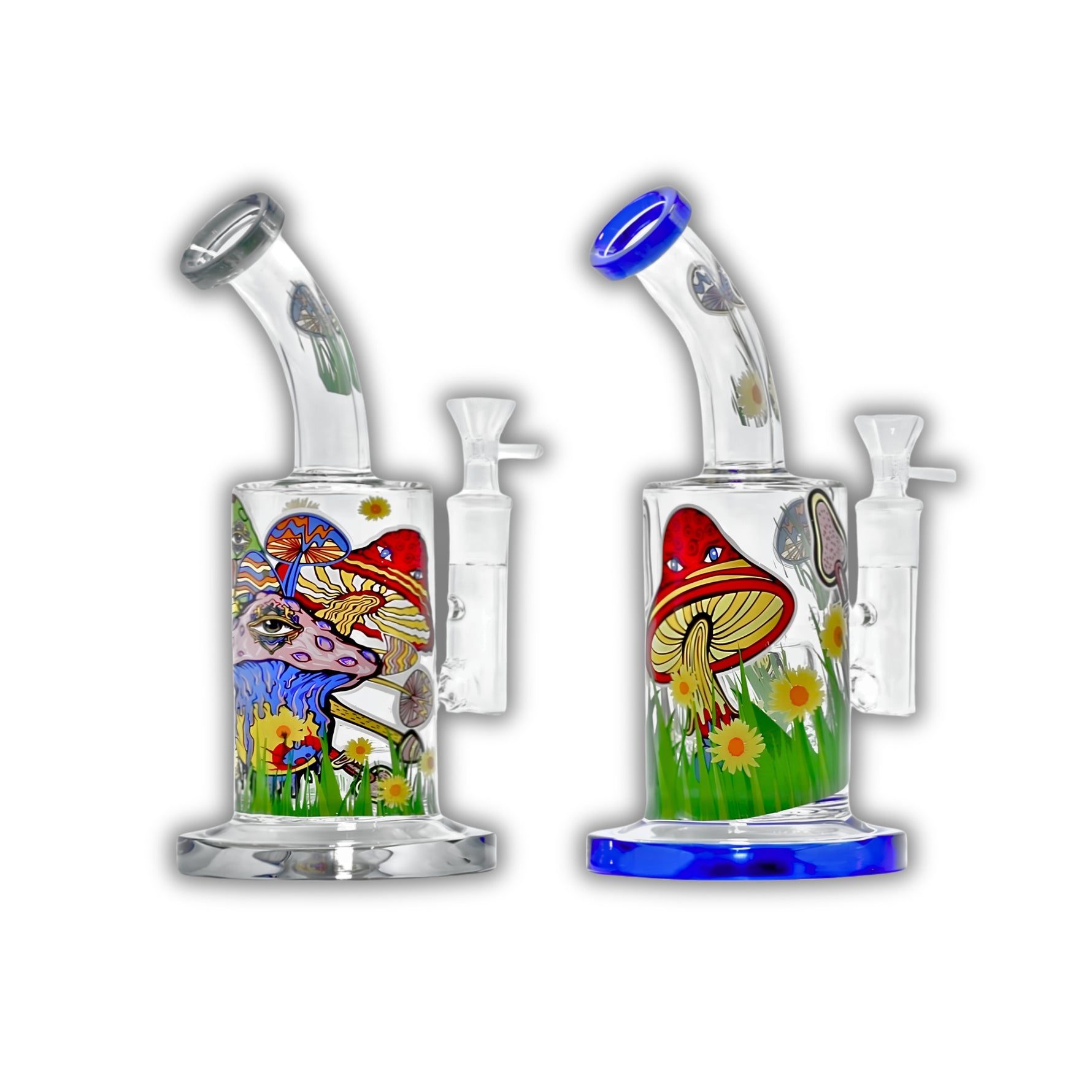 8.5" Psychedelic Mushroom Water Pipe [HXCP-220P-AD]