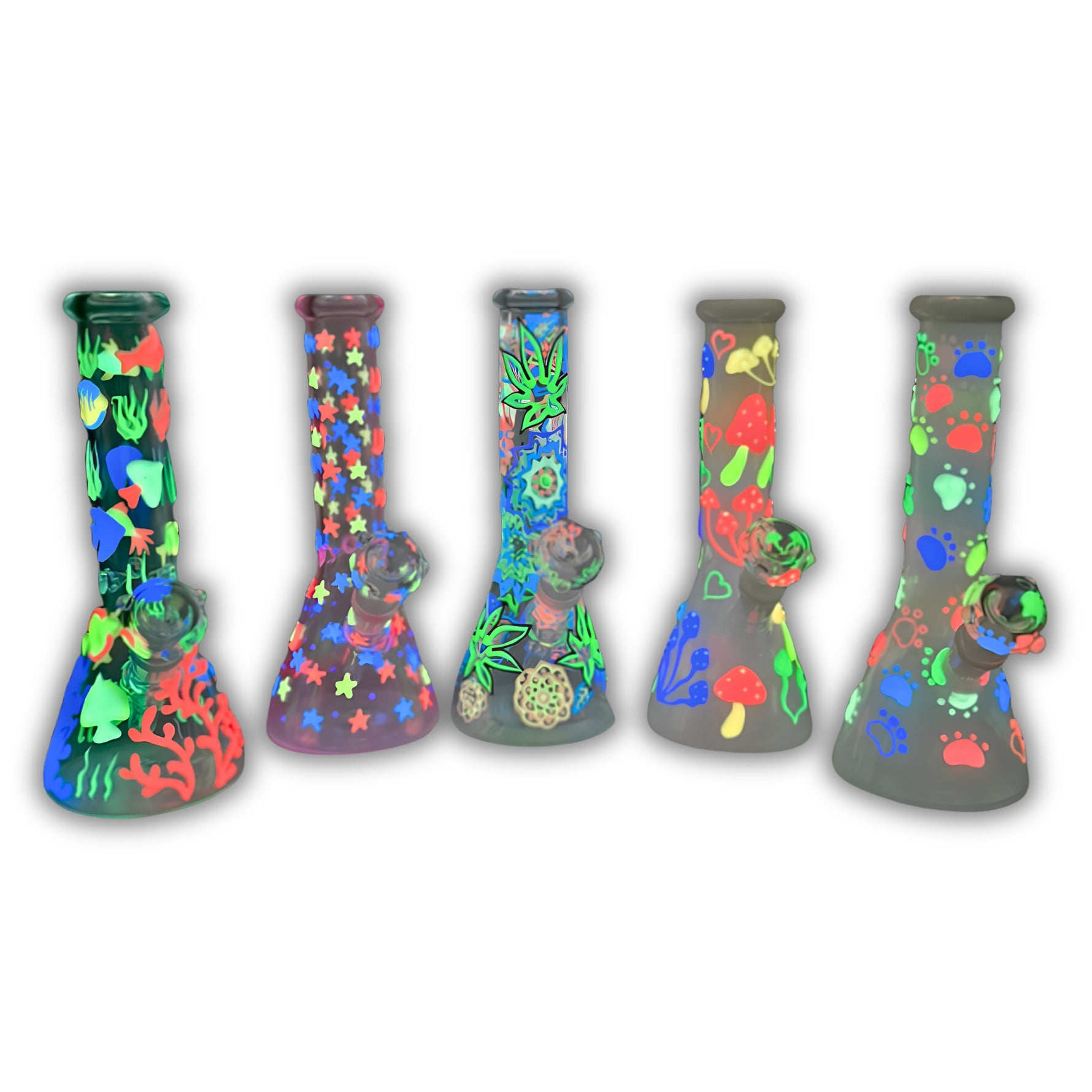 10" Glow In The Dark UV Reactive Beaker [SQ-3002]