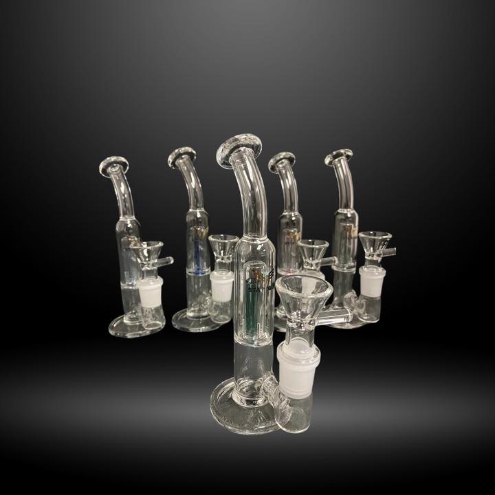 6" Colored Perc Water Pipe