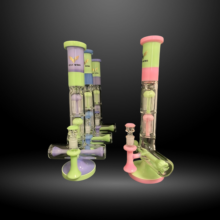 17" Slime Double Tree Perc Bong